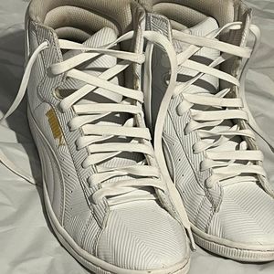 White Puma sneakers for men